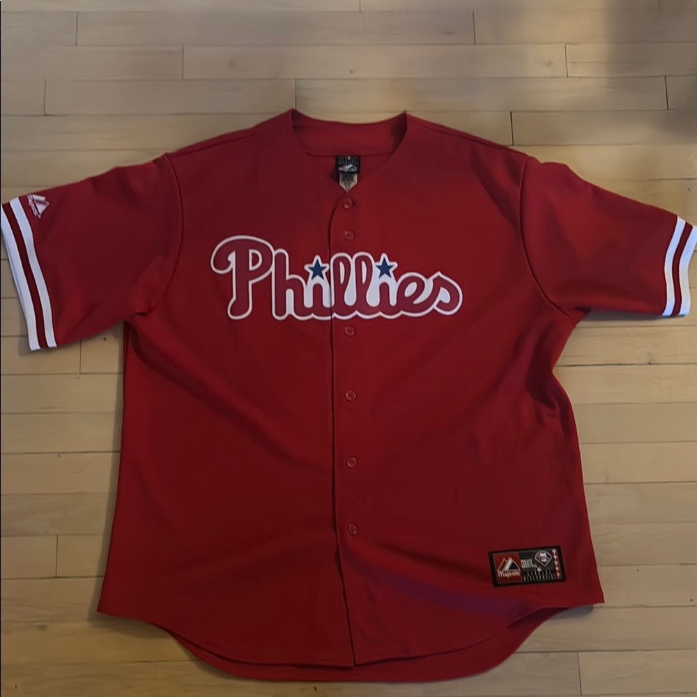 Philadelphia Phillies Red Majestic Jersey